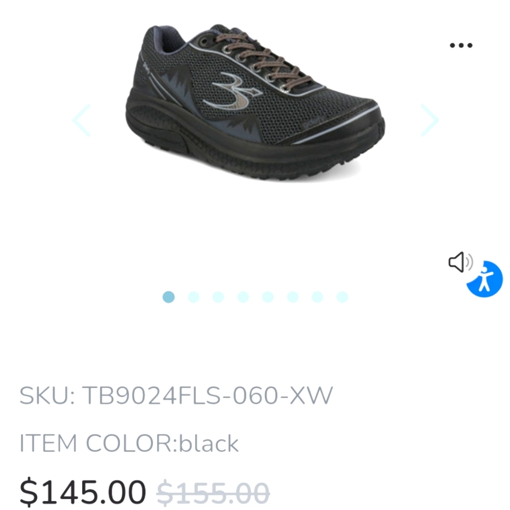 GDefy Gravity Defyer Women's Walking Shoes w/Verso Shock TB9024MBL-W Size 7.5